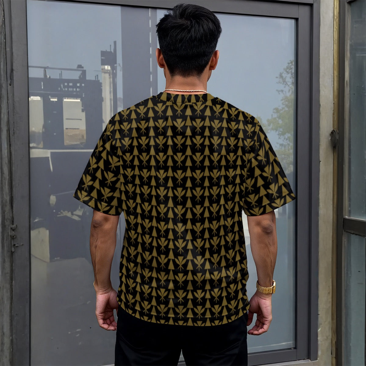 Drop-shoulder T-shirt