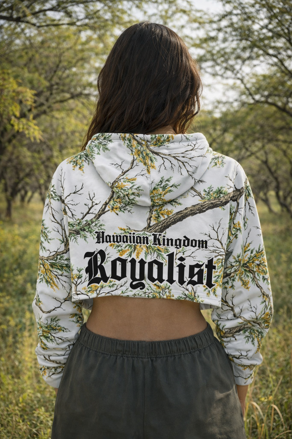 Keawe Royalist Crop Hoodie